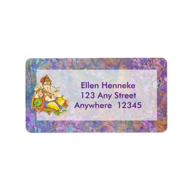 Etiqueta Ganesha (Frente)