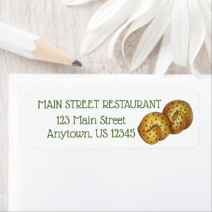 Etiqueta Garlic Knox Roll Comida Restaurante Italiano