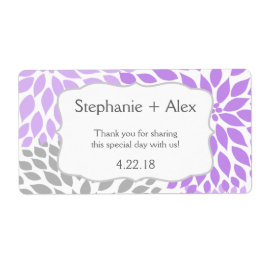 Etiqueta Garrafa de água da Mãe e lavanda - personalize!