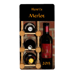 Etiqueta Garrafas de vinho