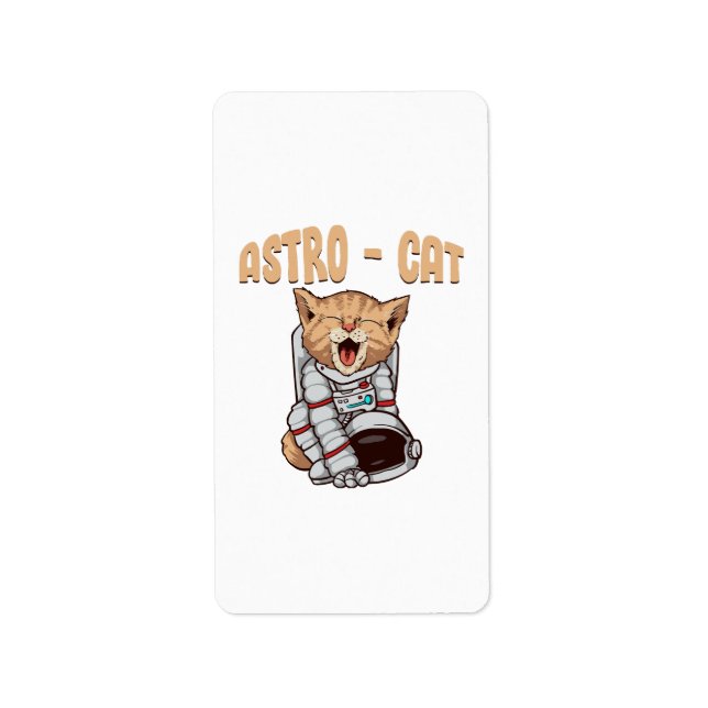 Etiqueta Gato Astro (Frente)