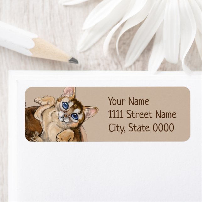 Etiqueta Gato de café (Insitu)