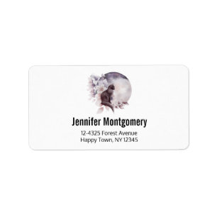 Etiqueta Gato Negro por uma Lua Mágica Cheia