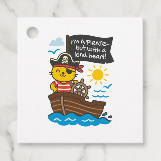 Etiqueta gato pirata (Frente)