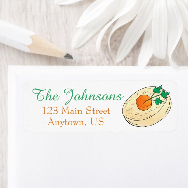 Etiqueta Gefilte Fish Jewish Shabbat Janto Passover Seder (Insitu)