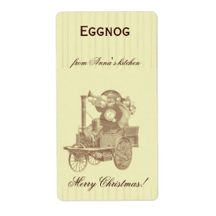 Etiqueta gemada caseiro steampunk personalizado do Natal