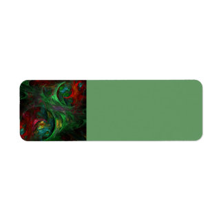 Etiqueta Genesis Abstrato Art Verde