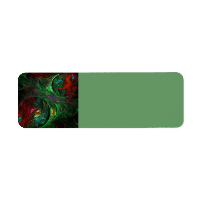 Etiqueta Genesis Abstrato Art Verde (Frente)