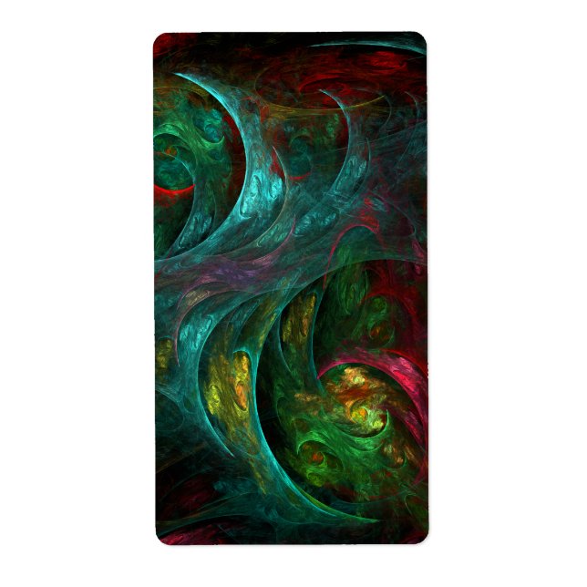 Etiqueta Genesis Nova Abstrato Art Fractal (Frente)
