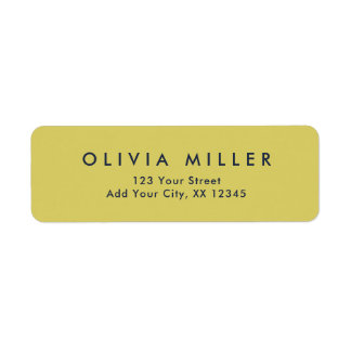 Etiqueta Gentle Warm Yellow - Classic Address Label