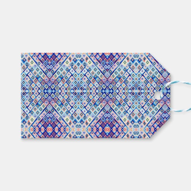 Etiqueta Geométrica de Presente Vibrante (Frente (horizontal))