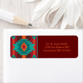 Etiqueta geométrica design do sudoeste