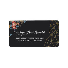 Etiqueta Geométrico ouro