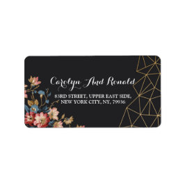 Etiqueta Geométrico ouro