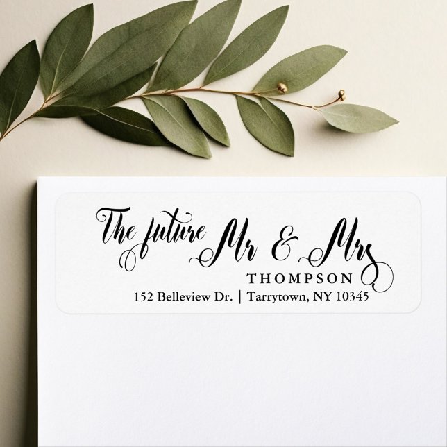 Etiqueta Gerenciar o futuro Sr. e Sra. (Criador carregado)