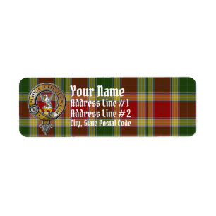 Etiqueta Gibbs Gibsone Tartan e Crachá