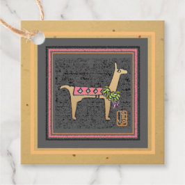 Etiqueta Gift Llama Whimsical