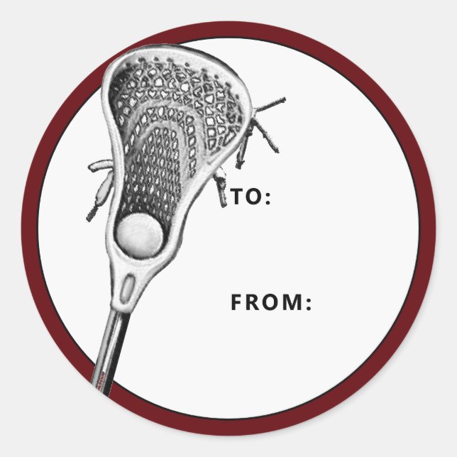 Etiqueta Gift Maroon Lacrosse (Frente)