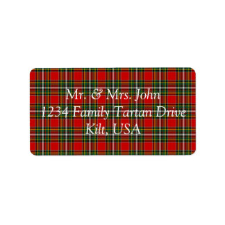 Etiqueta Gillispie Tartan Label