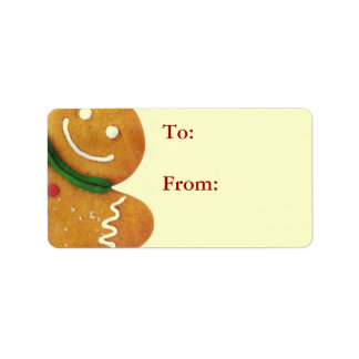 Etiqueta Gingerbird Man Gift Tags
