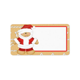 Etiqueta Gingerpão Papai Noel