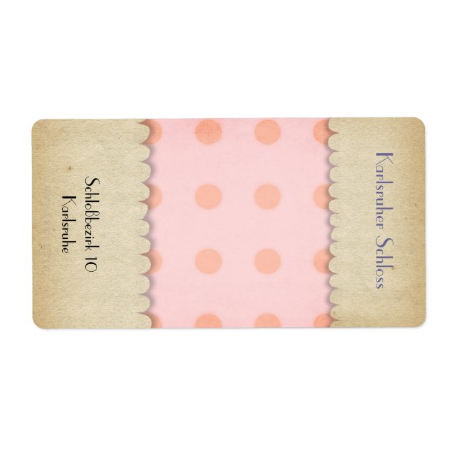 Etiqueta Gingham Checkered Advanced Packaging Labs (Frente)