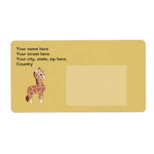 Etiqueta Girafa Custa