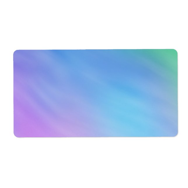 Etiqueta Girly Soft Rainbow Sky (Frente)