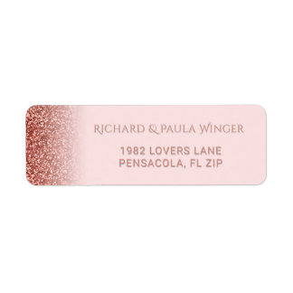 Etiqueta Glitter Brilhante Brilhante, Rosa Chic, cor-de-ros