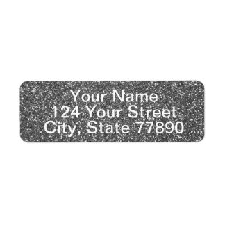 Etiqueta Glitter prateado