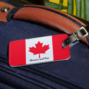 Etiqueta Gloriosa e de Bagagem Livre do Canadá