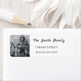 Etiqueta Gloucester Pescador Enviando Seu Endereço Nets