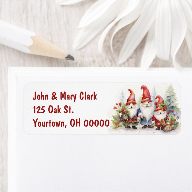 Etiqueta Gnomos de Natal (Insitu)