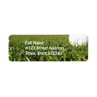 Etiqueta Golf Ball on Course Mailing Labs