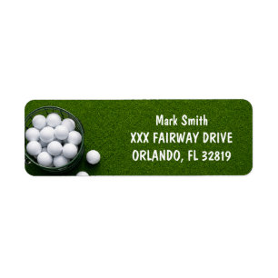 Etiqueta Golfe com Nome para golfista