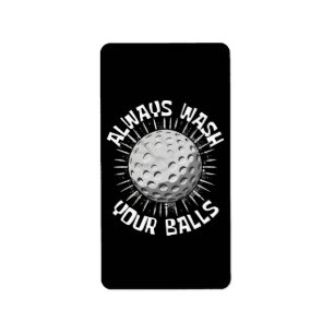 Etiqueta Golfe engraçado