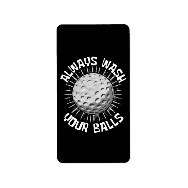 Etiqueta Golfe engraçado (Frente)