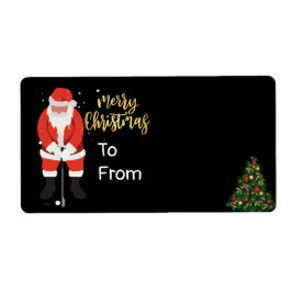 Etiqueta Golfe no Natal do Papai Noel