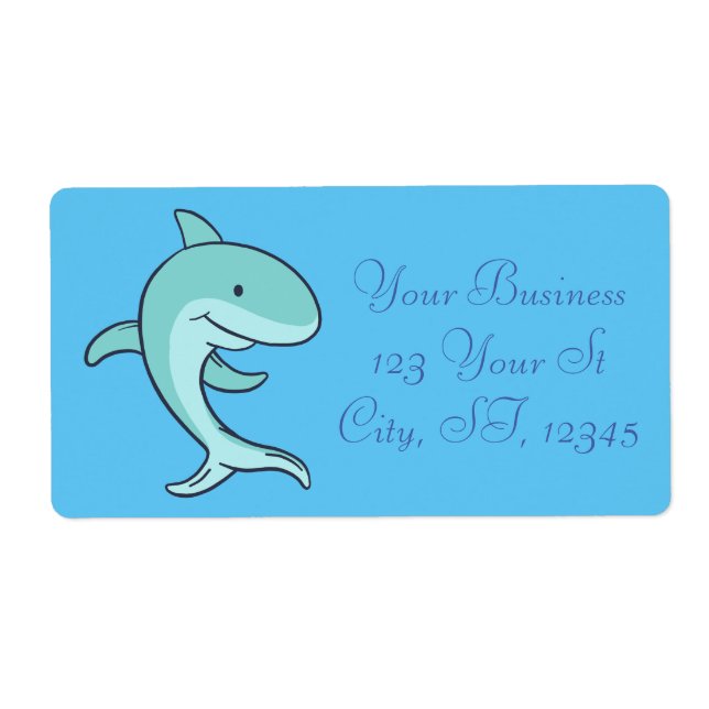 Etiqueta Golfinhos Azuis Pulando Thunder_Cove (Frente)