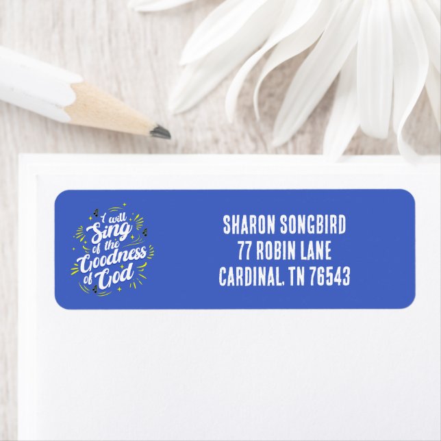 Etiqueta Goodness of God Typographic Joyful (Insitu)