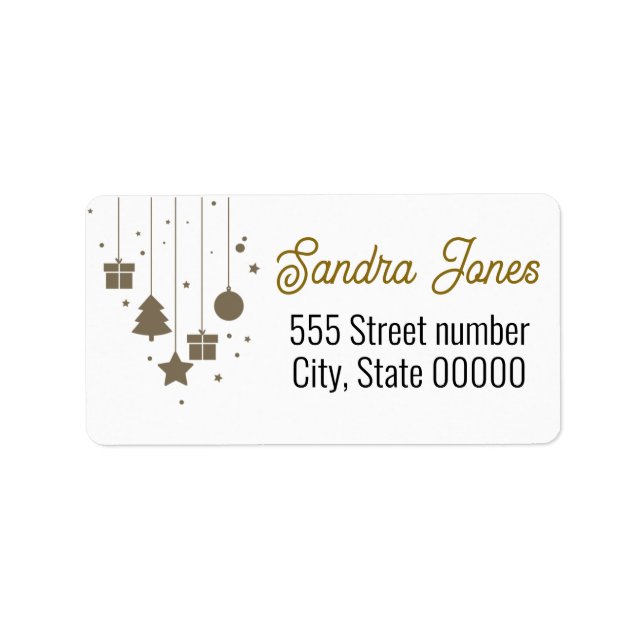 Etiqueta Gorgeous address labels  (Frente)