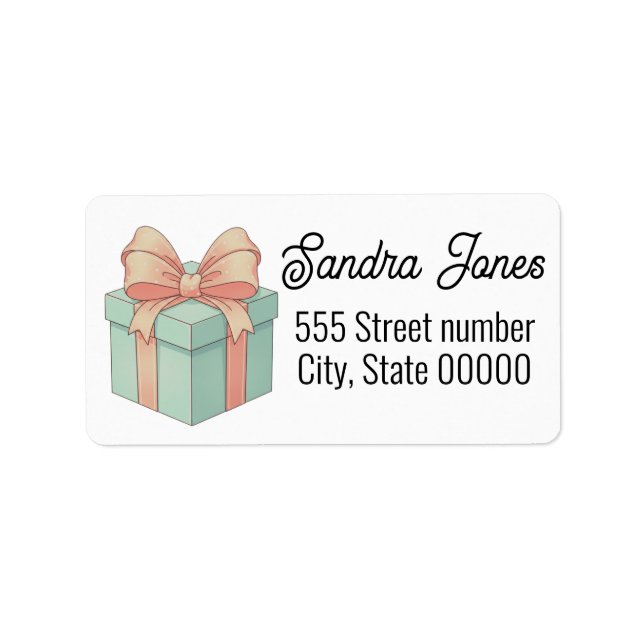 Etiqueta Gorgeous address labels holiday (Frente)