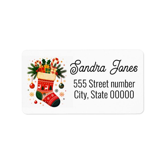 Etiqueta Gorgeous address labels holiday (Frente)