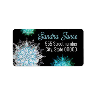 Etiqueta Gorgeous address labels snowflake
