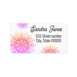 Etiqueta Gorgeous address labels snowflake