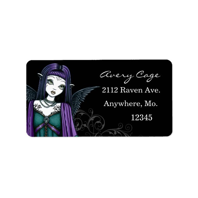 Etiqueta Gothic Angel Labels (Frente)