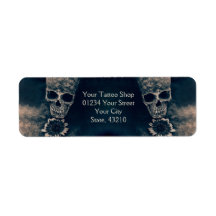 Gótico Caveira Girassol Estilo Antiquado