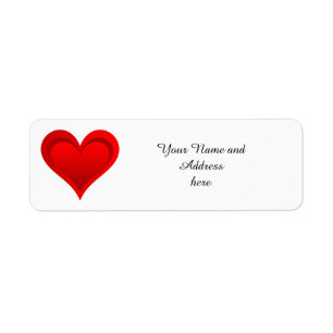 Etiqueta Gradações VERMELHO AMOR CORAÇÃO + texto e ideias