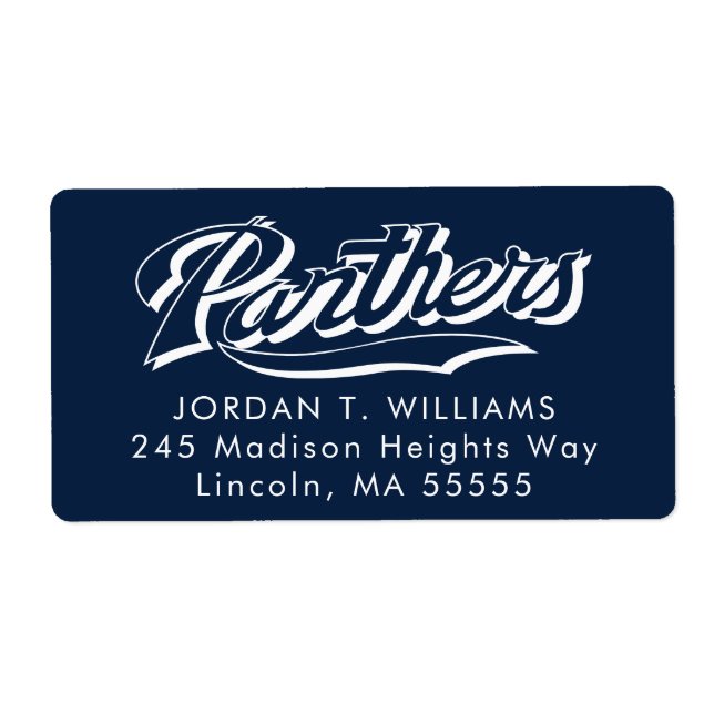 Etiqueta Graduação de Panteras FIU (Frente)