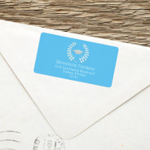 Graduação Moderna Mortarboard Elegante Azul Claro